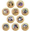 Anime Collectible Coins Set Luffy Chopper Commemorative Gold Colored Metal Coins Merchandise Children's Gift Toy Fans
