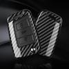 3 4 Buttons Carbon Fiber Car Key Case Cover for VW Volkswagen Golf 7 Tiguan MK2 for SEAT Ateca Leon FR 2 Ibiza for Skoda Octavia