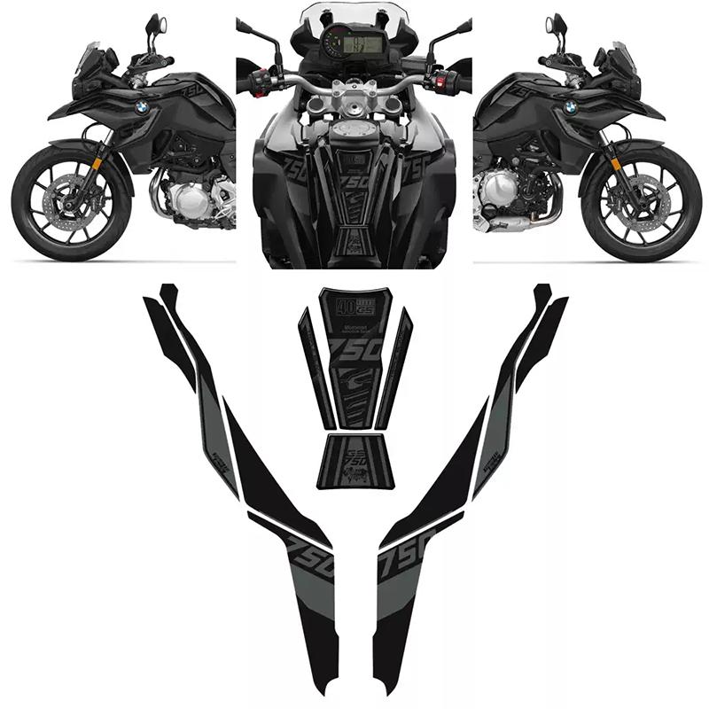 Применимо к моделям BMW F750GS, F850GS 18-22. Наклейки к 40-летию, наклейки для топливного бака и наклейки в виде рыбьей кости.