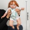 20-дюймовая милая кукла возрождения с двойными хвостиками, прямая челка, Rebecca Reborn, кукла для маленьких девочек, 3D-живопись ручной работы, видимые вены, реалистичные куклы-младенцы