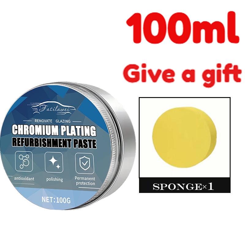 NEW Automotive chrome parts repair polishing paste, suitable for door handles and window strips, car grille maintenance products