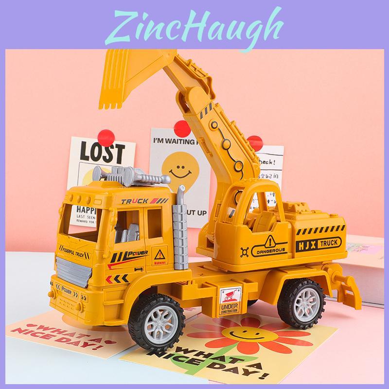 Simulation Excavator Mixer Truck Crane Dump Vehicle Toy For Imaginative Play