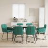 Dining Chairs 6 pcs Velvet Turquoise 59 x 56.5 x 86 cm