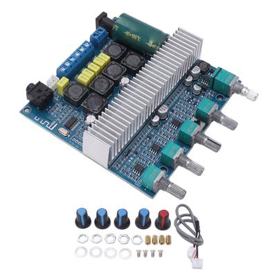 Плата усилителя сабвуфера Высокая мощность Bluetooth Аудиоусилитель DC12V?24 В 2.1-канальный TPA3116 50 Вт+50 Вт+100 Вт