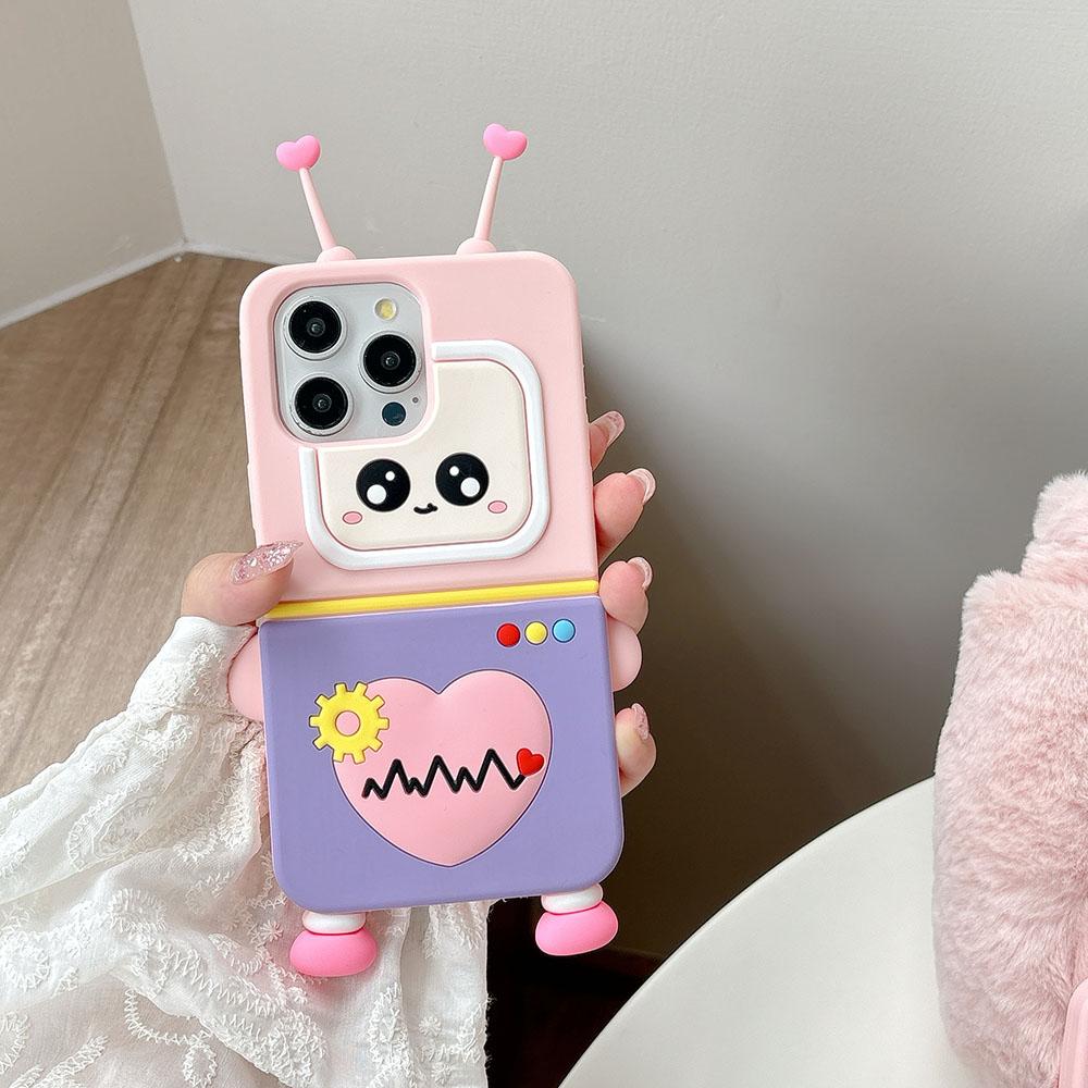 Kawaii 3D мультфильм силиконовый чехол для телефона Xiaomi 13 14 15 Redmi K60 K70 K80 Pro милый анти-падение мягкий силиконовый чехол для Huawei Nova13 Nova12 Honor подарок