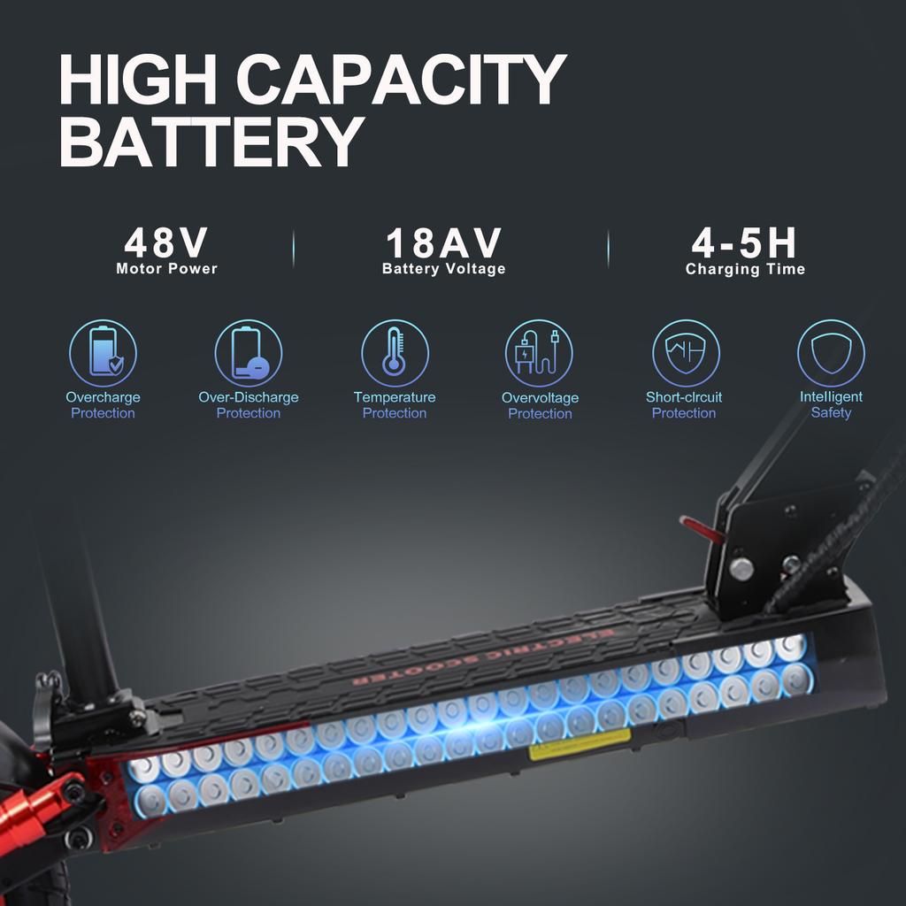 US EU UK Warehouse Hot Sale 48V 15Ah Electric Scooter With Off-Road Tires Adults Durable EScooter Trotinette Electrique