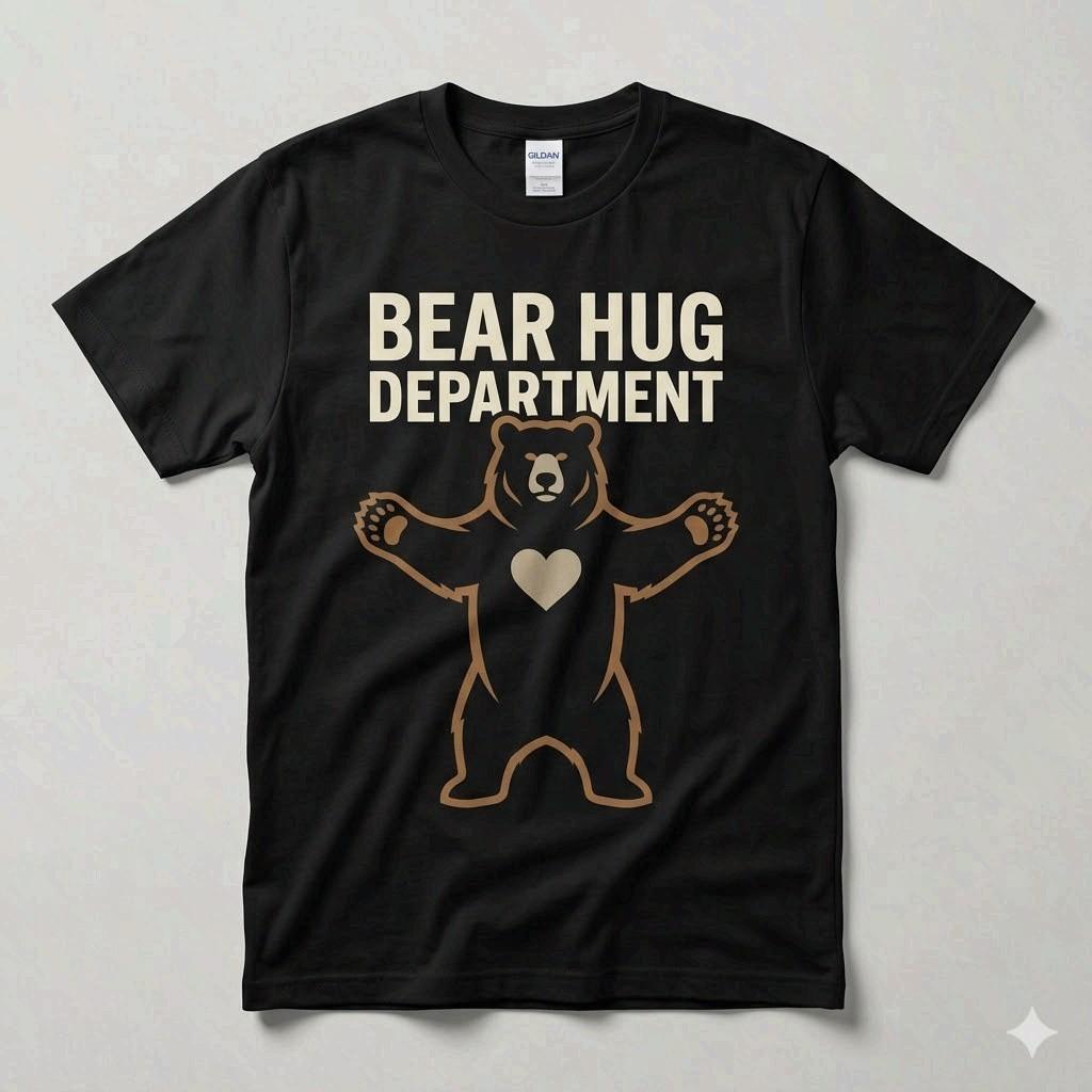 Papa Bear Hug Department Shirt Funny Father's Day Gift For Dad