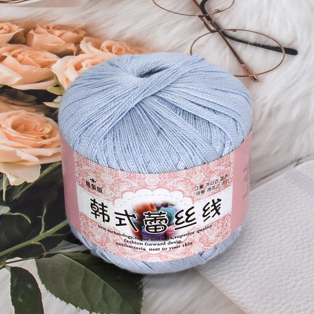 6 шт. 300 г/10,56 унц. Хлопчатобумажная камвольная пряжа Многоцветная Машинная стирка Пряжа для вязания и крючка DIY Пряжа для шалей Амигуруми, Детских пледов Товары для рукоделия