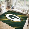 Green Bay Packers Design Crystal Velvet Carpet Cozy Non?Slip Printed Rug For Bedroom Living Room Entrance