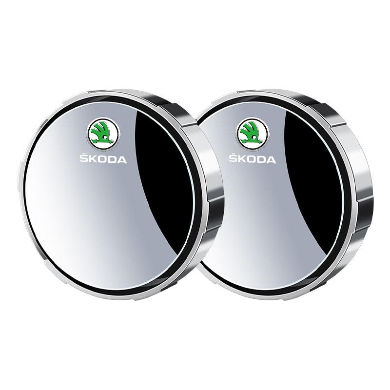 2 шт. Регулируемое зеркало заднего вида для слепой зоны автомобиля с углом обзора 360 градусов для Skoda Octavia MK2 MK3 2 3 A7 Fabia Karoq Kodiaq Superb Rapid Kamiq