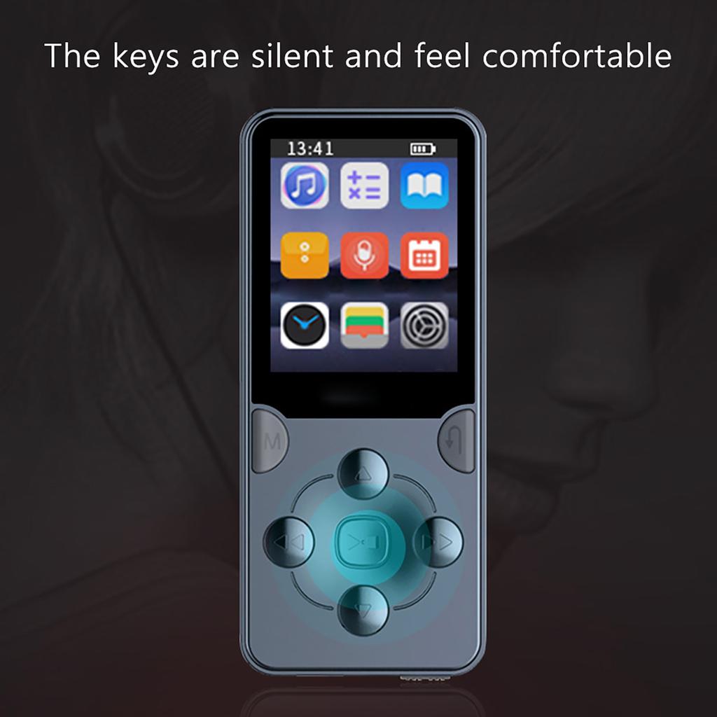 1.8inch MP3 MP4 Player Recording E-Book TFT Color Screen MP3 Music Player HiFi Stereo Sound with Speaker for Students