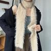 Аксессуары для одежды Y2 Полосатый шарф Теплый вязаный шерстяной шарф на шею Мягкий тонкий шарф-колбаска Осень Зима