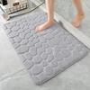 Ultra-Soft Coral Fleece Bathroom Mat,Machine Washable,Thick Coral Fleece, Low Pile, Rectangular, Suitable for Bathroom Entrance.