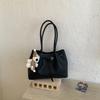 Fashion Woven Tote Bag Pattern Versatile Casual Shoulder Bag Simple Trend Retro Large Capacity Underarm Bag