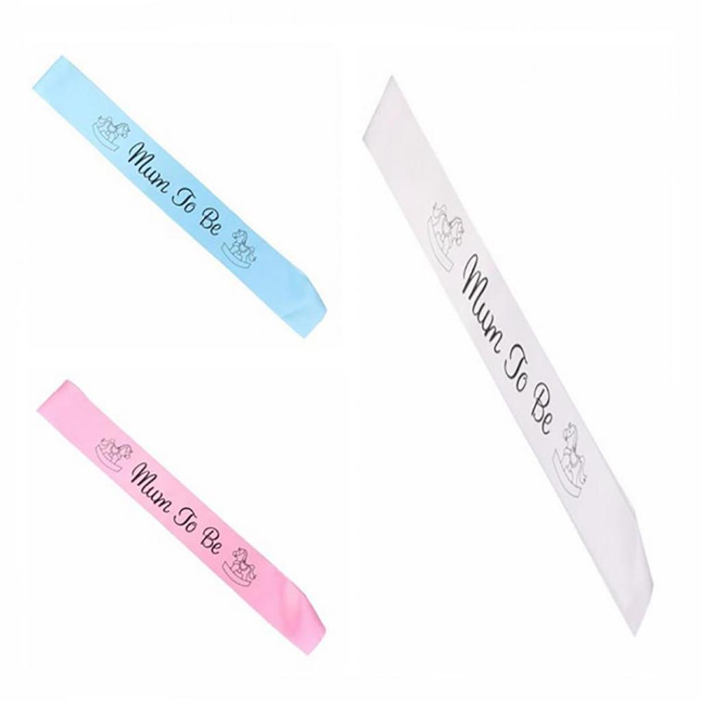 Maternity Pregnant Women Mum To Be Sash Baby Shower Boy Girl Party Decoration KTY