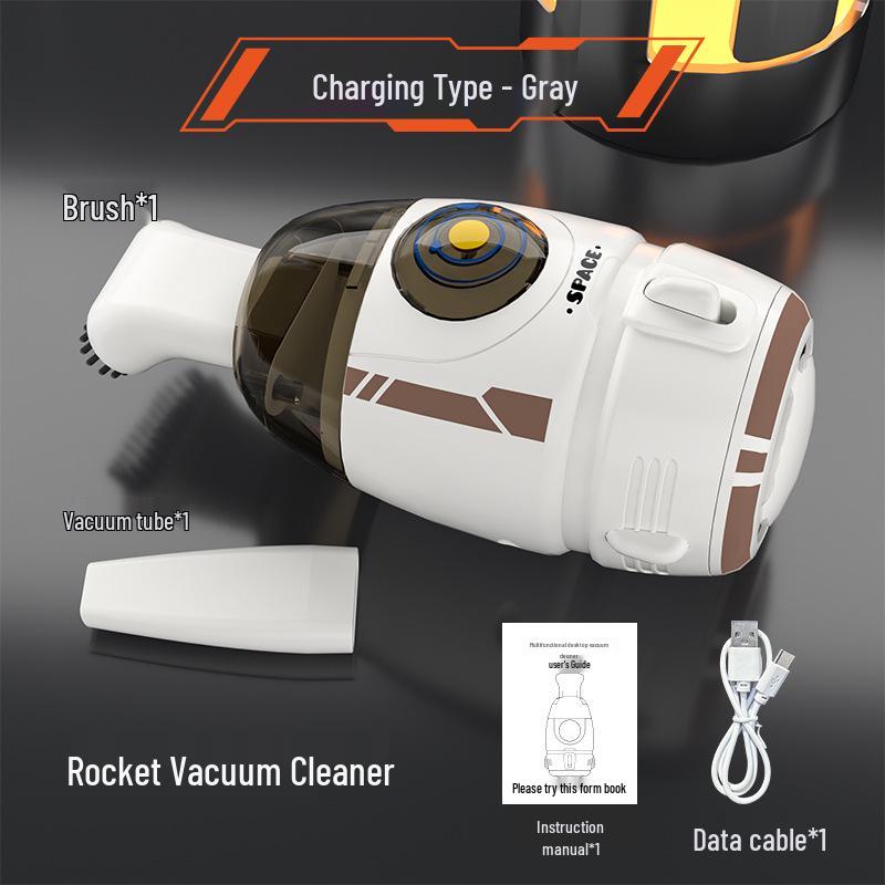 Portable USB-Charged Cartoon Mini Desktop Vacuum Cleaner