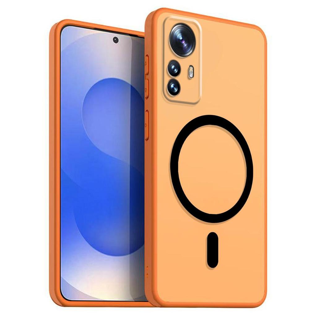 Магнитный железный кольцевой чехол для телефона для Xiaomi 12T Pro, 12T Матовый мягкий ТПУ Ударопрочный чехол