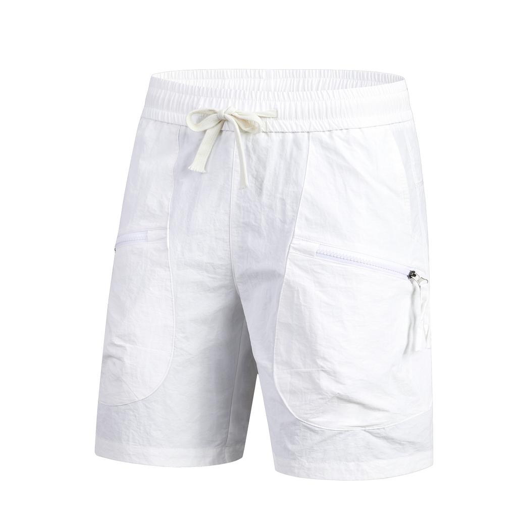 Casual Pants, Men's Beach Pants, Quick Drying Pants, Multi Pocket Elastic Waist Shorts Pants