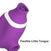 2 in 1 Clit Sucker Vibrator for Women Sucking  Licking Double Stimulation Nipples Massagers Tongue Sex Toy Female  Adult