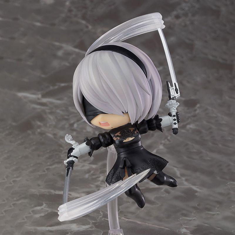 Аниме Q-версия NieR Automata 2B Фигурка Действия YoRHa Тип 2 B Модель Игрушка Кукла Коллекционная Рождественский Подарок