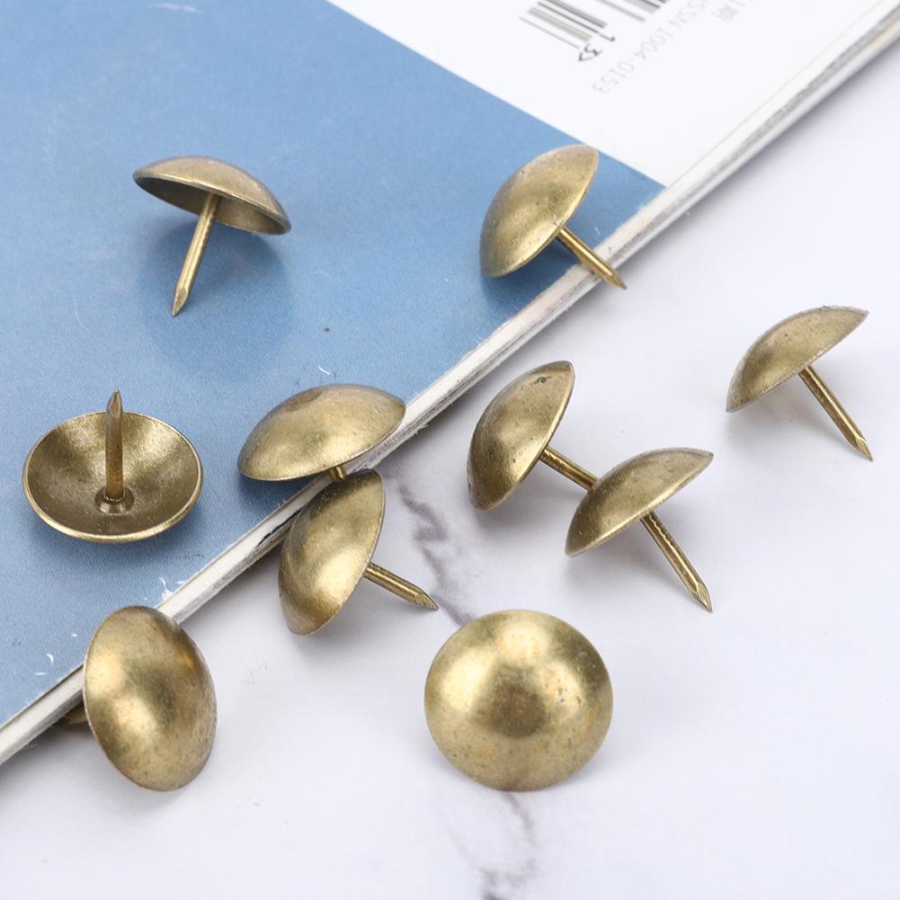 100Pcs Upholstery Nail Cyan Bronze Iron Wooden Box Decorative Furniture Hardware Accessories