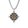 Stainless Steel Boys Necklace Trendy Brand Niche High-end Titanium Steel Pendant Men's and Women's Personality Retro Versatile Accessories