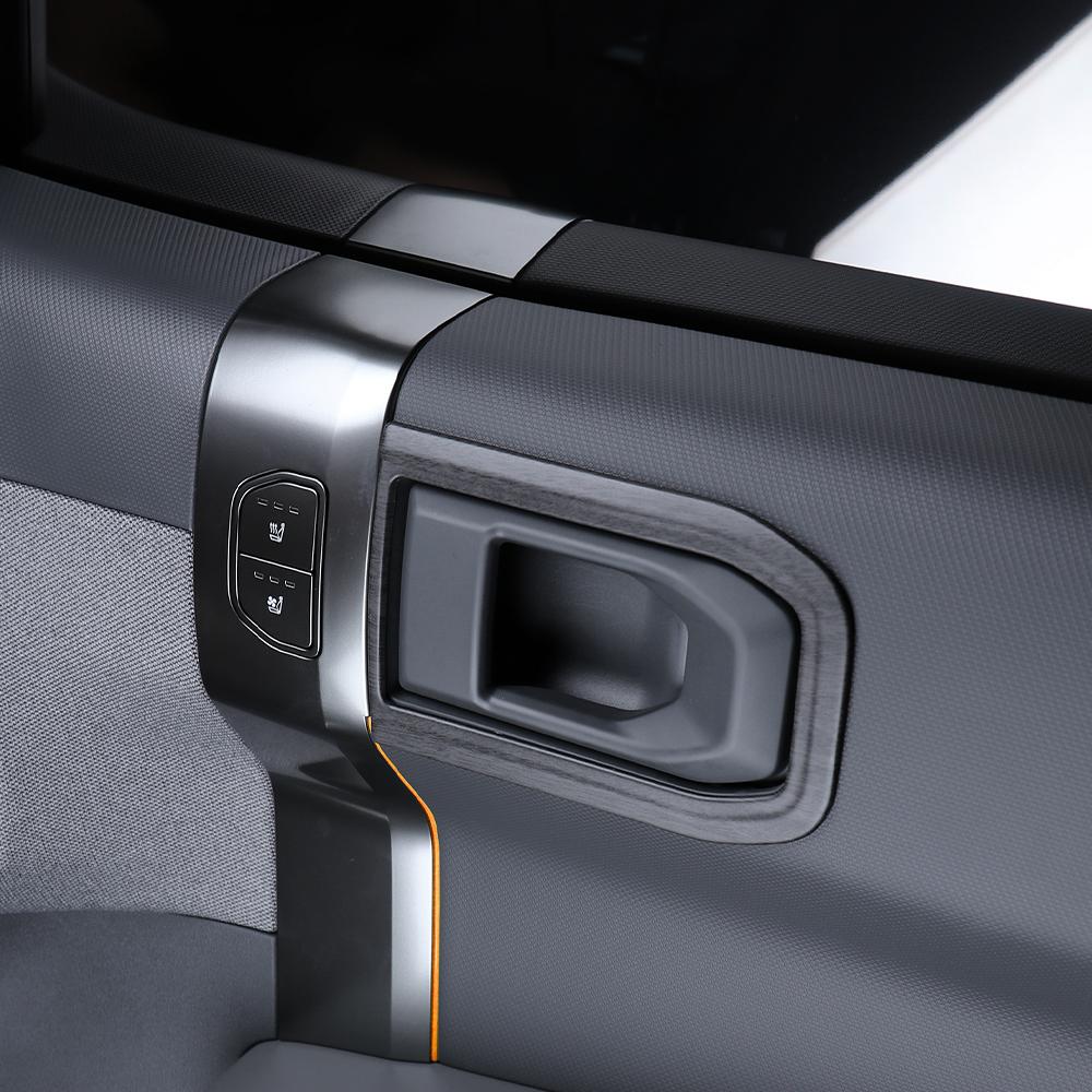4PCS Car Inner Door Handle Bowl Frame Trim Cover ABS Material Auto Interior Decoration Accessories For Kia EV3 2024-2026 LHD RHD