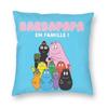 Чехол для подушки Barbapapa Family Love с двусторонним принтом, напольная наволочка с мультяшным ТВ-шоу для гостиной, украшение наволочки