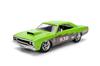 Jada Toys Big Time Muscle 1970 Plymouth Road Runner Diecast Car Opening Rubber Tires 124 – Doors, Hood, Trunk, (Glossy Green)