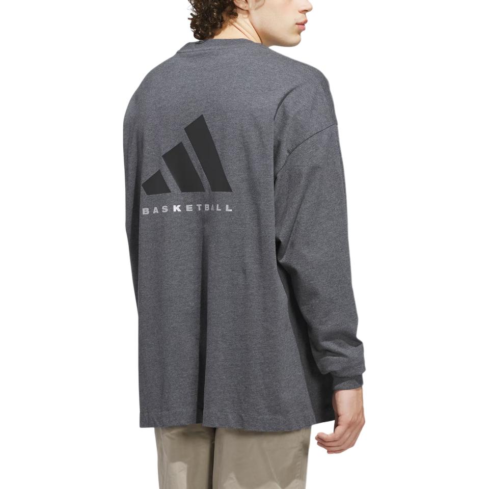 Adidas BASKETBALL THE 2026 COLLECTION CHAPTER 01 T Shirt Unisex Dark Heather Gray JN3972