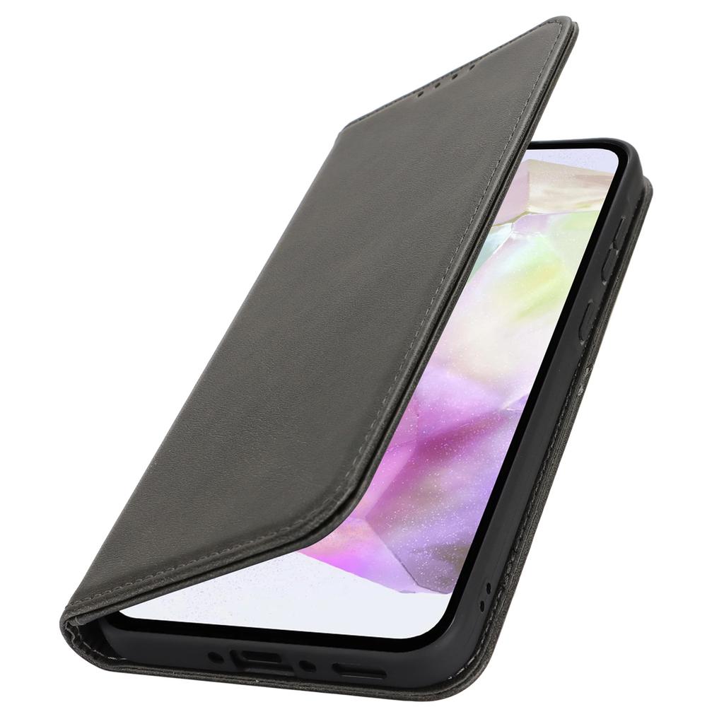 For Samsung Galaxy A56 5G/A36 5G Case PU Leather Calf Textured Magnetic Closing Smart Phone Cover