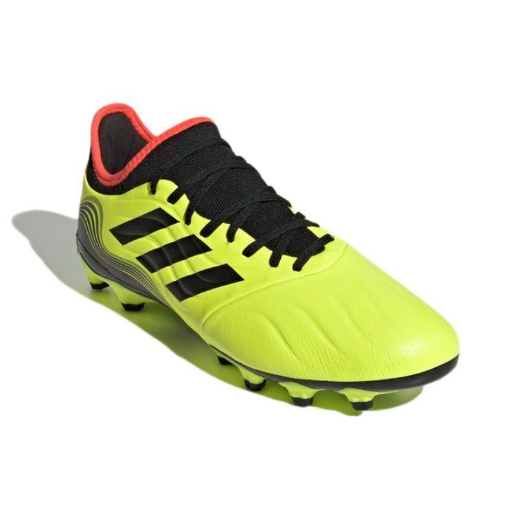 adidas Футбольные бутсы Copa Sense.3 Mg из искусственной травы, нескользящие, прочные, флуоресцентно-желтые, мужские, GZ1361