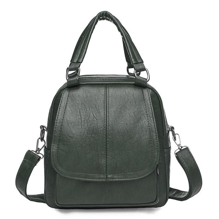 Двухслойный женский рюкзак большой емкости, модный рюкзак, женские сумки из мягкой искусственной кожи, высококачественный многофункциональный дизайнерский рюкзак