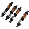 4PCS RC Metal Shock Absorber Dampers Double Section Spring Alloy 1 10 Scale RC Car Shock Absorber Gold