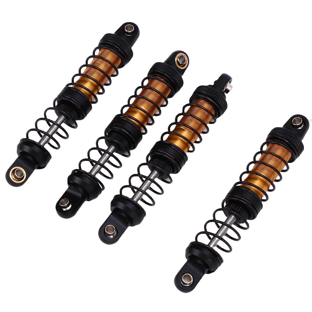 4PCS RC Metal Shock Absorber Dampers Double Section Spring Alloy 1 10 Scale RC Car Shock Absorber Gold
