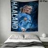 Erling Haaland Wall Tapestry Aesthetic Wall Hanging Printed Fabric Blanket Decorative Tapestries for Bedroom Living Room Home Decor