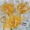 20pcs Gold Artifical Plant Accessories Butterfly Decorative Flower Material  Handmade Material