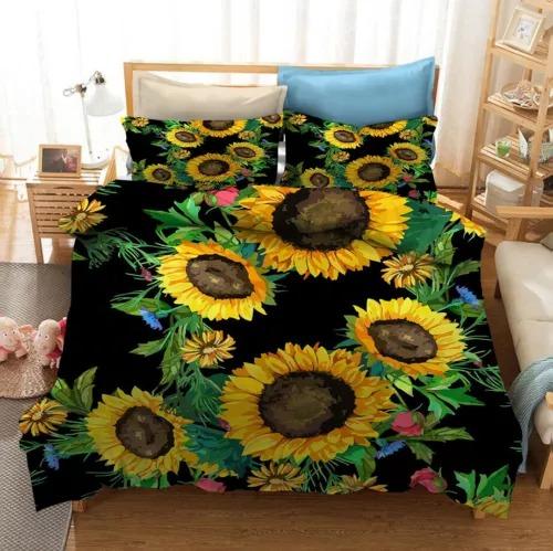 Comforter Oil Painting Flower Bed Decoration First Choice Gift Suitable For Children Boys Girls And Adults Soft Breathable
