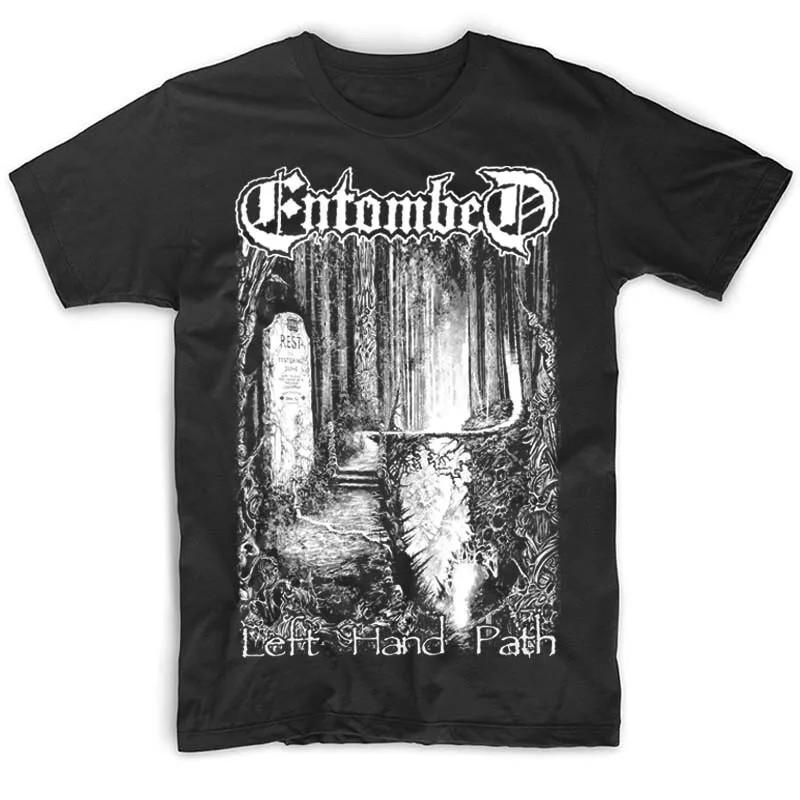 Новая Популярная Entombment Left Hand Path Музыка для Любителей Унисекс S-5XL Футболка LW58 Унисекс Футболка