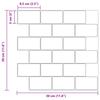 Subway Tile 10 pcs Black 30 x 30 cm Polyurethane and PET