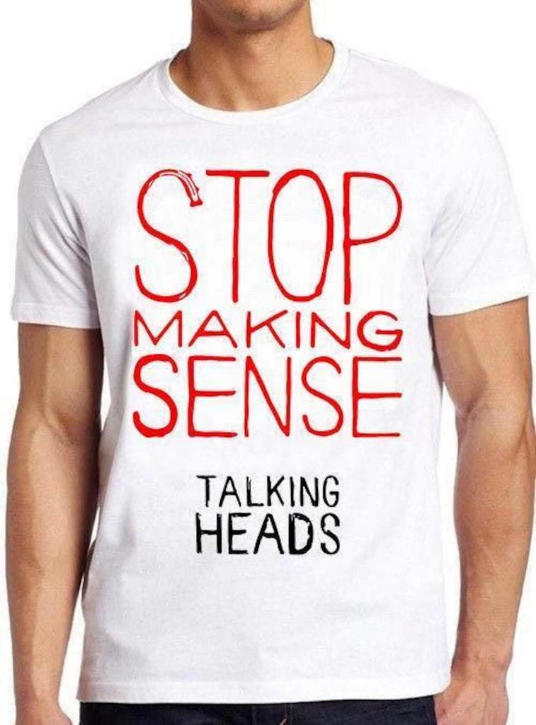 Stop Making Sense Talking Heads Рок Панк Ретро Музыка Подарок Топ Футболка Футболка 7306