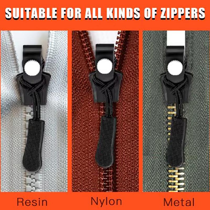 10/15 шт. комплект для ремонта молнии, универсальная мгновенная замена для ремонта молнии, скользящие зубцы, головка молнии для 3 разных размеров