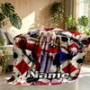 Custom Name Personalized Superhero Print Blanket, Home Decor, Bedroom, Sofa, Camping, Couch, Gifts for Birthday Christmas