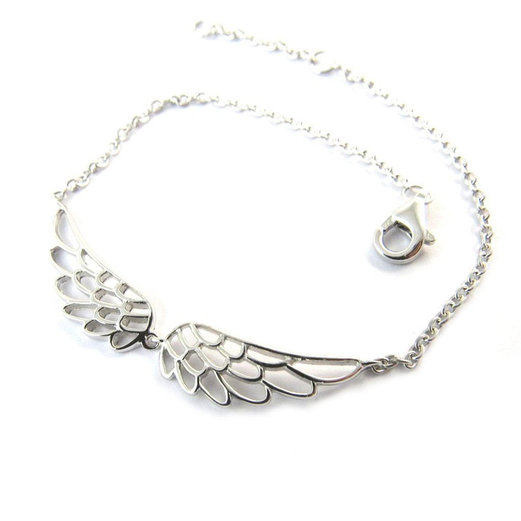 Les Trésors De Lily [N5384] - Silver Bracelet 'Les Ailes d'Ange' Silver (rhodium-plated) - 42x8 Mm