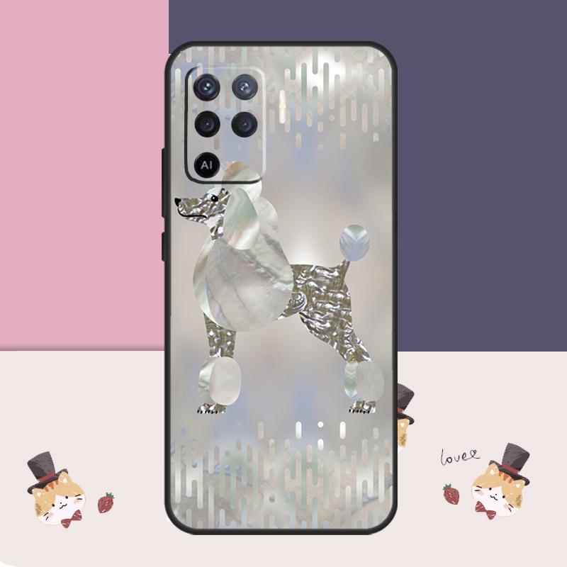 Мультяшный чехол для собаки Пудель для Oppo A76 A96 A16 A60 A98 A58 A78 A18 A38 A80 A40 A77 A57 A17 A74 A54 A94 A15 A5 Pro