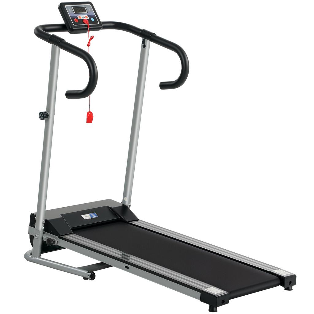 Foldable Electric Fitness Treadmill - .fr x FFHandball - 1 to 10 Km/h Multifunction Screen - 500 W Power