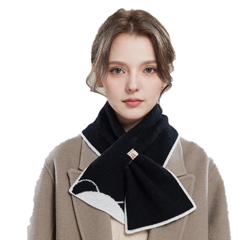 JIUMU Women's Pure Wool Winter Scarf Shawl