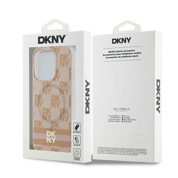 Dkny Dkhmp13Xhcptsp Iphone 13 Pro Max6.7 Różowy/Pink Hardcase Iml Checkered Mono Pattern & Printed Stripes Magsafe