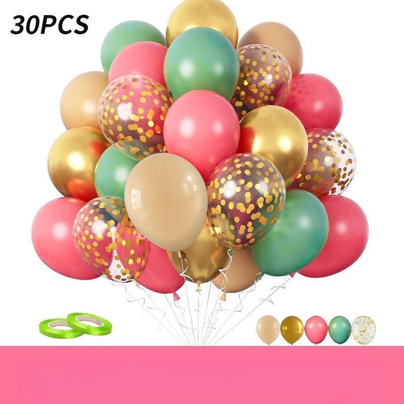 10 inch 30Pcs glitter paper scraps balloon set decoration balloons Christmas Halloween birthday holiday