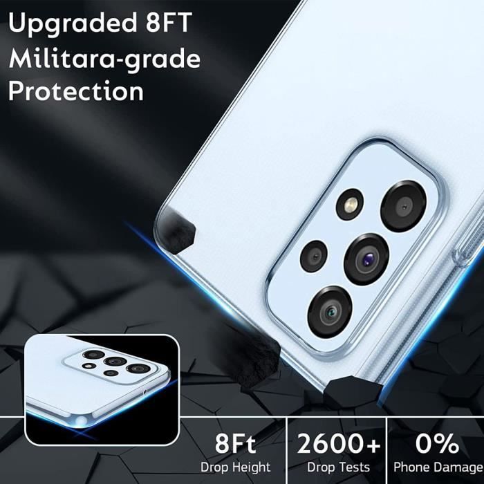 Coque de protection - TRANSPARENT - Samsung Galaxy A53 5G - UltraSlim - 2x Films Verre Trempé